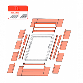 Slate Flashing TL 78 x 98cm for Optilight
