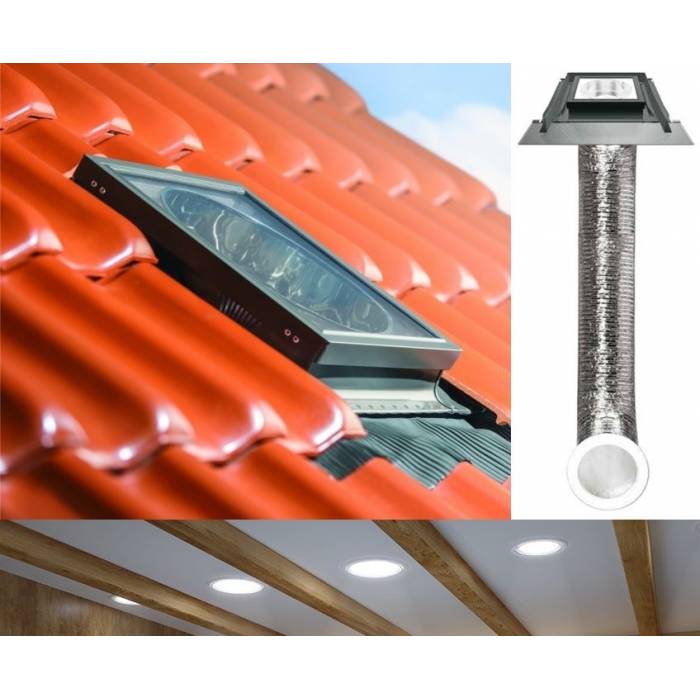 Fakro SFZ Light Tunnel 22" 550mm with Flexible Tube for Tile Roof