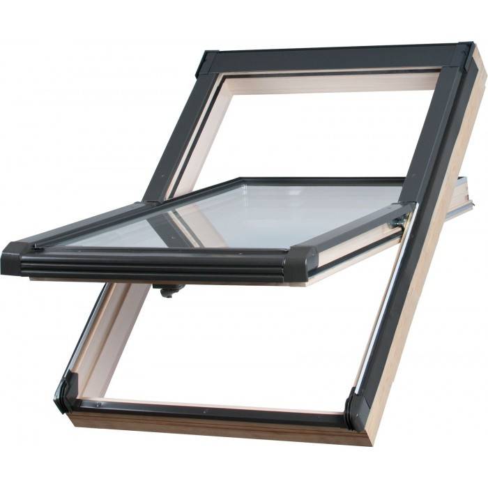 Sunlux Timber 94cm x 78cm Centre Pivot Roof Window