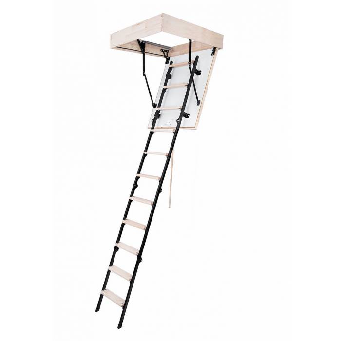 MINI 60cm X 80cm Wooden/Metal Folding Loft Ladder & Hatch