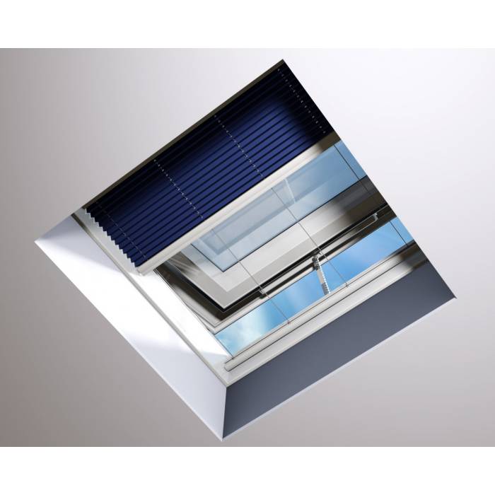 Manual Transparent White Pleated Blind 60cm x 120cm for Flat Roof Window PGX & PGC