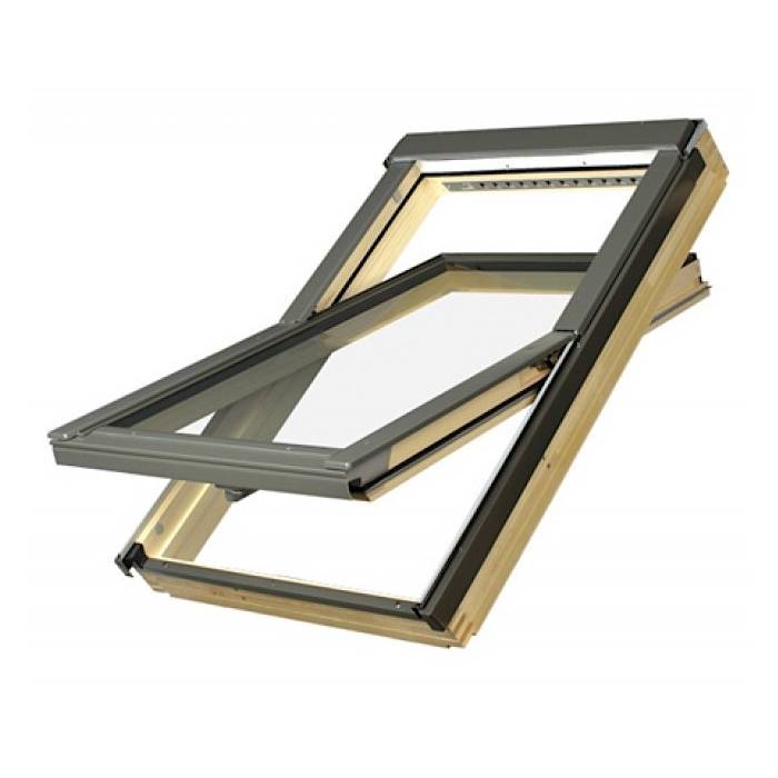 FAKRO FTP-V P2 05 Pine 78 x 98cm Centre Pivot Roof Window
